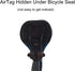 Bike Mount Holder Compatible with Airtag, Waterproof Elastic Silicone Attachment Loop, Easy Attach to Bicycle Reflector Hidden Under Seat, Black...