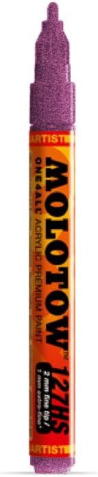 MOLOTOW ONE4ALL Acrylic Paint Marker, 2mm, Metallic Pink, 1 Each (127.303)...