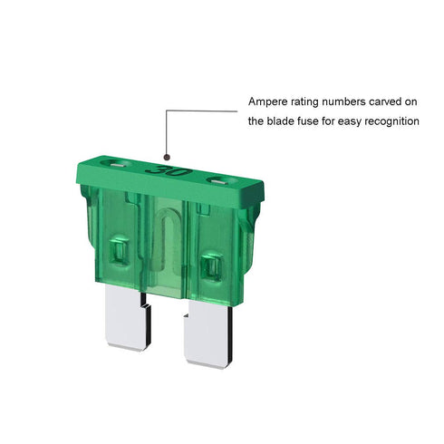 130PCS Standard Blade Car Fuse Assortment, SIM&NAT 1A 2A 3A 4A 5A 7.5A 10A 15A 20A 25A 30A 35A 40A Auto Medium Blade Fuses Kit - ATC/APR/ATO/ATS A...