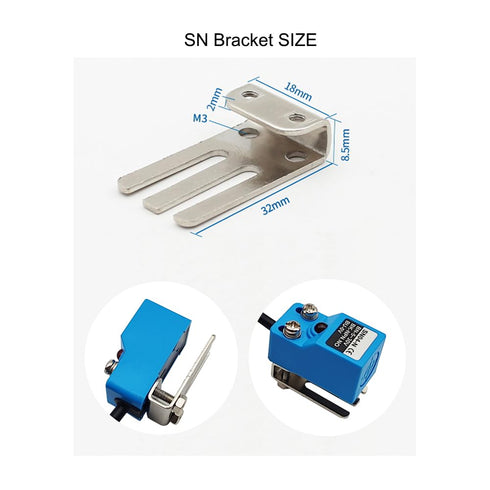 Inductive Proximity Sensor SN04-N Normally Open Detection Approach Switch NPN NO with TL PL SN Bracket (Blue, 4 Pack)...