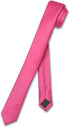 Vesuvio Napoli Narrow NeckTie Extra Skinny HOT PINK FUCHSIA Thin 1.5" Neck Tie...