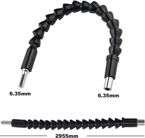 Super Bit, Superbit Screwdriver Flexible,Flexible Drill Bit Extension, Super Bit Bendable Tool, Suitable for All Electric Hand Drills (2 Piece Ora...