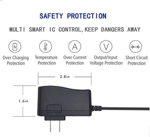 27V Power Cord for Sharper Image 1011666 1012667 1013002 1013983 1013985 Powerboost Deep Tissue Cordless Massager Gun Charger AC/DC Adapter Supply...