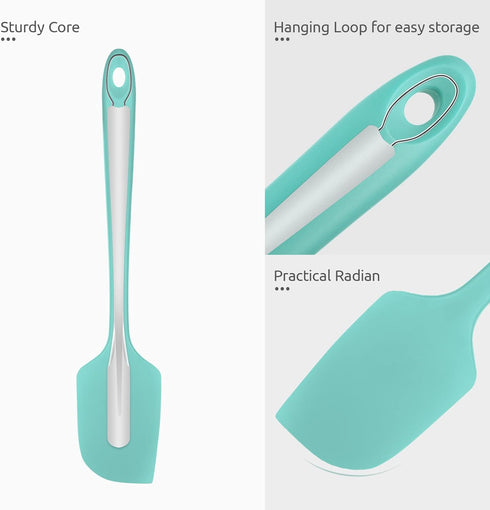 14in Extra Long Silicone Spatula: U-Taste 480ºF Heat Resistant Flexible Baking Mixer Scraper, Large Rubber Mixing Stirring Scraping Seamless Kitch...