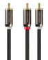 FosPower RCA Y-Adapter (6 Feet), 1 RCA Male to 2 RCA Male Y Splitter Digital Stereo Audio Cable for Subwoofer, Home Theater, Hi-Fi - Dual Shielded...