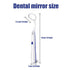 2 Pcs Dental Mirror with Light Tool LED Lighted Teeth Inspection Mirror Anti Fog Curve Angle Dentist Oral Care Tool (Dark Blue)...