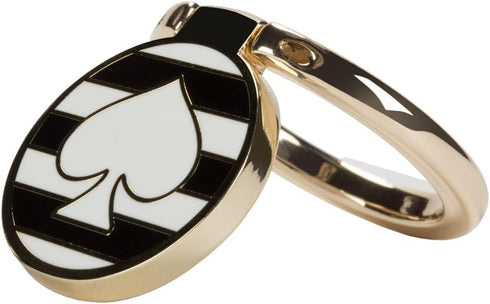 Kate Spade New York Universal Ring Stand - Black / White Stripes w/ Spade...