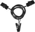 44 Pack Metal Curtain Rings with Clips, Drapery Clips with Rings, Drapes Rings 1 in I D, Fits Diameter 6/8 in Curtain Rod, Black...