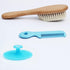 Baby Hair Brush with Wooden Handle&Silicone Baby Cradle Cap Brush Set, for Newborns & Toddlers-Natural Soft Goat Bristles-Ideal for Cradle Cap-Per...