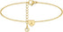 Gold Initial Anklet for Women Tiny Heart Charm Sideways Letter A Engraved 14K Gold Plated Dainty Chain Minimalist Personalized Beach Jewelry Gift...