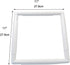 11 X 11" Plastic Cross Stitch Frame Square Embroidery Hoop White DIY Sewing Tools Sewing Hoop Handhold Craft Clip Embroidery Snap Frame Hoop for C...