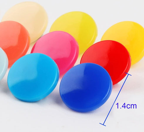 288 Sets KAM T8 Snaps, BetterJonny Size 24 Plastic Snaps Starter Fasteners Kit No-Sew Buttons for Crafts Clothing Diaper Sewing 12 Colors...