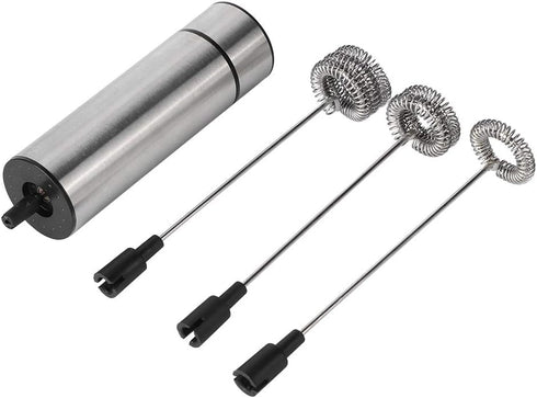 Electric Stirrer, Frother, Stainless Steel Coffee Stirrer Mixer Blender Electric Egg Beater Milk Frother Frother Wand Milk Frother Handheld Home K...