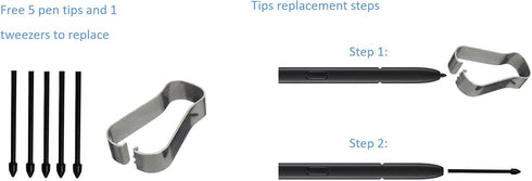 Book Pro 360 S Pen for Samsung Galaxy Book Pro 360 Laptop All Version Stylus Pen Touch S Pen (Black)...