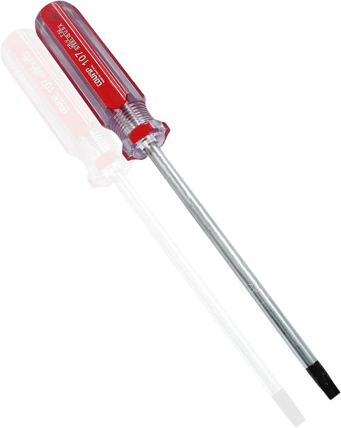 T30 Torx Screwdriver, Magnetic Head Screwdriver with Insulated PVC Handle, 125mm Working Length Security Torx Screwdriver for Repairing DIY (Red, ...