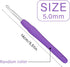 5 mm Crochet Hook, Ergonomic Handle for Arthritic Hands, Extra Long? Knitting Needles for Beginners and Crocheting Yarn (5 mm)......
