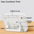 Digital Countdown Days Timer Clock- 9999 Days Count Down Timer with Stand Strong Magnetic Back for Retirement Wedding Vacation Birthday Exam Lab K...