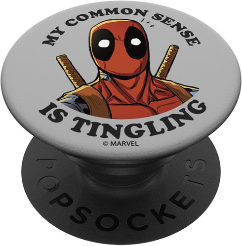 Marvel Deadpool My Common Sense Is Tingling PopSockets Standard PopGrip...