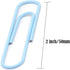 Paper Clip, Large Paper Clips, Jumbo, 50mm, 2 inches, Smooth, 100 Pcs/Box (Light Blue)...