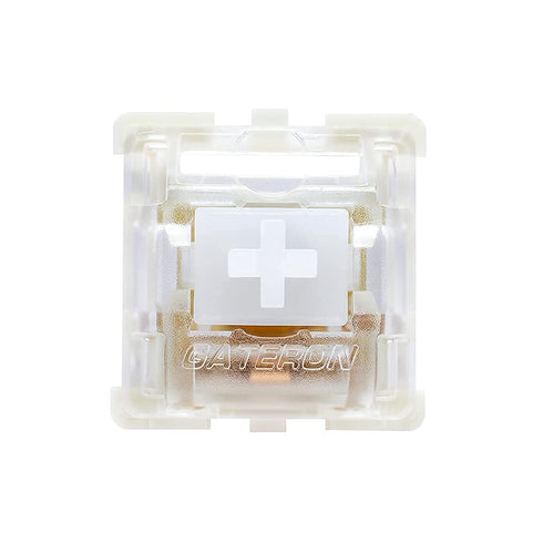 Granvela Gateron 32 Pack KS-9 White Switches for Mechanical Keyboards,3-pin White-Shell Supporting SMD RGB Light...