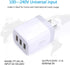USB Wall Charger, Hootek 2Pack Wall Plug 3-Port USB Charging Station 3.1A Power Adapter Multi Port Quick Charger Block Cube for iPhone 15 14 13 12...