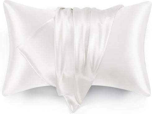 Love's cabin Satin Pillowcase for Hair and Skin, Similar to Silk Pillow Cases for Women, Pillow Case Queen Size Set of 2, Satin Cooling Pillow Cov...