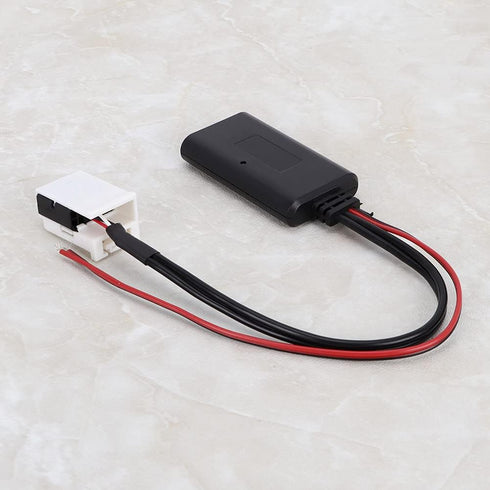 Acouto Car Radio Adapter Cable Black Plastic 12Pin Bluetooth Module Wireless Radio Stereo Aux Cable Adapter Aux Cable Stereo Adapter Cable...