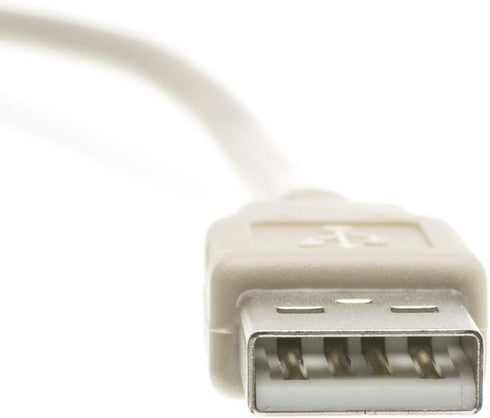 CableVantage 25FT USB 2.0 Printer Scanner Cable, Male to Male, Beige, Compatible with Epson, Dell, Canon, Lexmark, HP...
