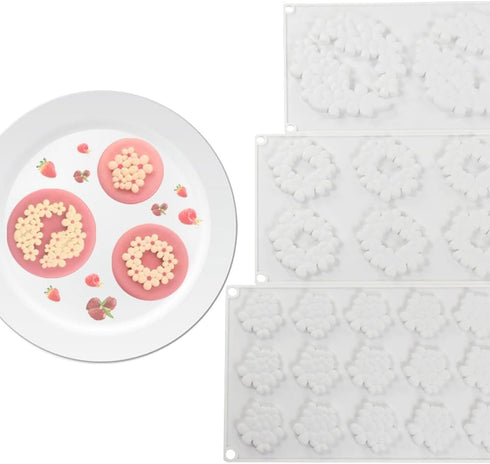 Flower Cloud Shaped Donut Silicone Mold Fondant Cake Mold DIY Chocolate Baking Tools Cake Decoration Accessories Bakeware (Cloud Flower L_11.84 X7...
