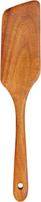 Teak Wooden Spatula for Cooking Wok Spatula Kitchen Turner for Mixing, Scraping, Baking Spatula Best Non Stick Wood Cooking Utensil Angled Flat Sp...