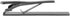 Roctee 2pcs Black Tie Bar Clip 2.4 Inch, Men’s Tie Tacks Pins Tie Clips Necktie Bar Pinch Clip Set for Regular Normal Size Ties for Men Tie Set Ac...