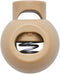DYZD Single Hole Cord Lock Plastic Spring Toggle Stopper Cord Rope End for Drawstrings, Paracord (20PCS, Khaki)...