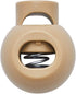 DYZD Single Hole Cord Lock Plastic Spring Toggle Stopper Cord Rope End for Drawstrings, Paracord (20PCS, Khaki)...