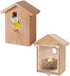 Outdoor Wooden DIY Bird Nest Cage Bird Feeder with Suction Cup Window Decorations...