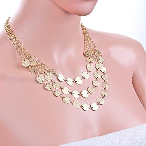 Fashion Golden Choker Necklace for Women...