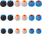 Earbud Tips Soft Silicone Earbuds Replacement Tips Fit for in-Ear Headphones(Inner Hole from 3.8mm - 4.2mm Earphones) 9 Pairs S/M/L......