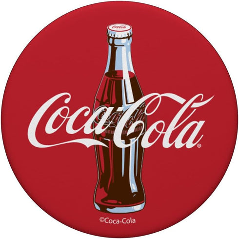 Coca-Cola Red Circle Retro Bottle Logo PopSockets Adhesive PopGrip...