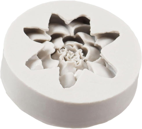 Flower Silicone Molds Lotus Flower Silicone Fondant Mold for Cake Decoration Cupcake Topper Chocolate Candy Polymer Clay Resin Gum Paste Sugar Cra...