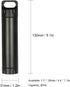 Outdoor Waterproof Capsule Portable Waterproof Container Seal Bottle Holder Case Aluminum(Black)...