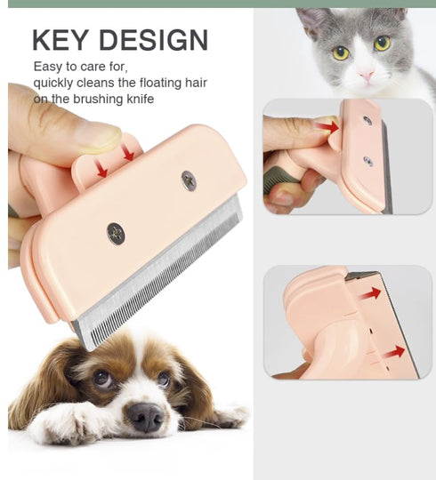 TopMed ETS Deshedding Tool For Dogs & Cats, Pet Grooming Brush For All Kind Of Pet Hair, Reduces Shedding Effectively Proven Grooming Tools for Do...