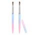 SAVITA 2pcs Nail Art Clean Up Brushes, Painting Brushes for Nails with Round & Angled Head Pen Painting Tools for Nail Art Design & Polish Mistake...