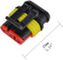 MUYI 10 Kit 3 Pin Way Waterproof Electrical Connector 1.5mm Series Terminals Heat Shrink...