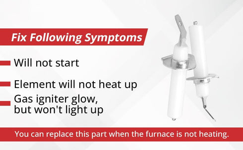 2 Pack 8523793 Gas Range Stove Ignitor Electrode Replacement for Whirlpool Gas Range Igniter,Amana oven ignitor and Kenmore gas stove parts WP8523...