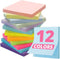 Sticky Notes, 12 Pads, 3x3 inches, Colorful Self-Stick Note Pads, Perfect for Office, Study, and Daily Life Organization - Soft Pastel...