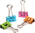 NUOBESTY 40pcs Smiling Binder Paper Clips Paper Binder Clip Black Binder Clips Paper File Clips Folders Colored Smile Binder Clips Paper Folders M...