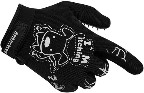 Seibertron Patented P.G.M.G-1 Pet Hair Remover/Deshedding Grooming Gloves Seven Sizes Fit All Works for Dogs, Horses, Cats and Other Animals Short...