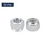 uxcell 50Pcs 3/8"-24 Nylon Insert Hex Lock Nuts, Carbon Steel Self-Locking Nylon Insert Stop Nut for Industrial Construction Fasteners, White&Whit...