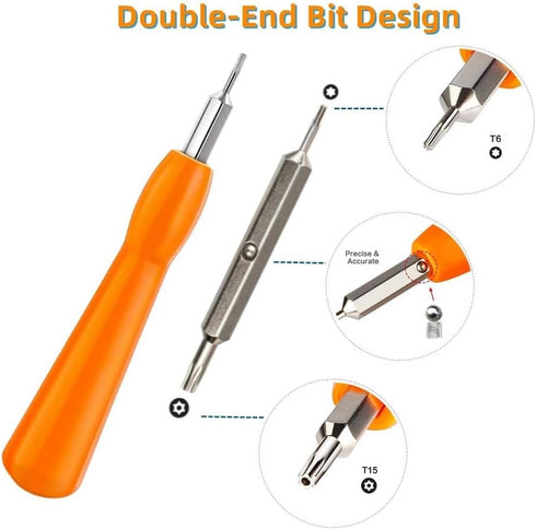 Doorbell Screwdriver Replacement,Double-Ended Screwdriver for Doorbell Replacement Bit Fit for All Doorbells Include Video Doorbell, Video Doorbel...