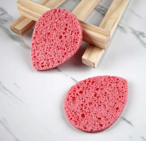60-Count Compressed Facial Sponges | 100% Natural Cosmetic Spa Sponges for Facial Cleansing | Exfoliating Mask | Makeup Remover | Face Scrubber (D...