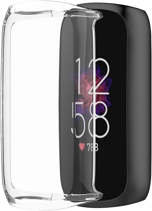 Screen Protector Case Compatible with Fitbit Luxe Smartwatch Accessories Covers Scratched Resistant Full Protective Cover (5Colors)...